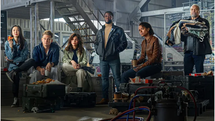 El elenco de Lift, la nueva película de Netflix.
