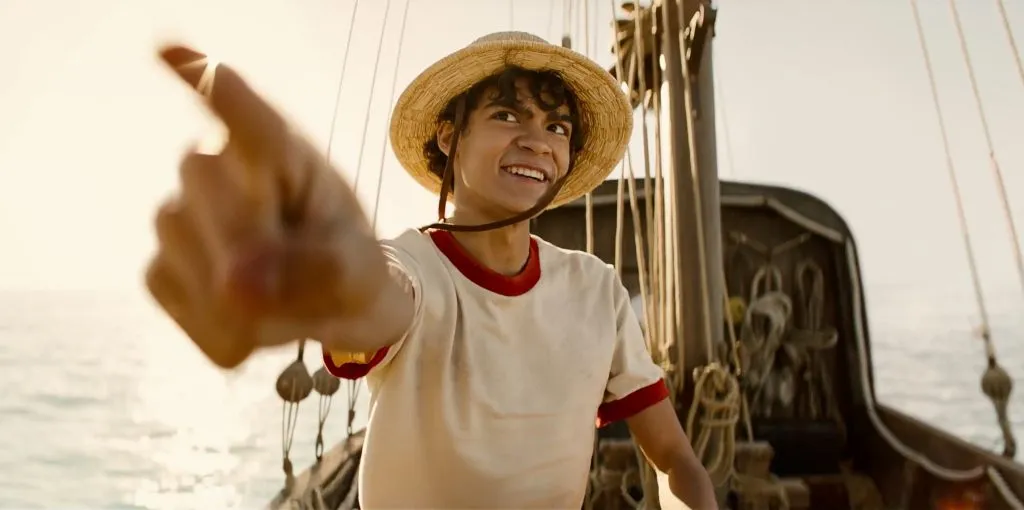 Iñaki Godoy como Monkey D. Luffy en el live-action de One Piece. (Netflix)