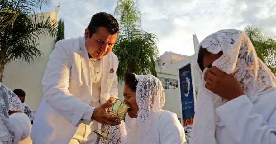 En la imagen, el líder de esta organización, Naasón Joaquín Guzmán. Imagen: @SinEmbargoMX.