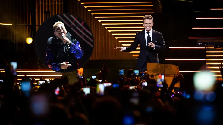 Cristian Castro fue al concierto de Luis Miguel.