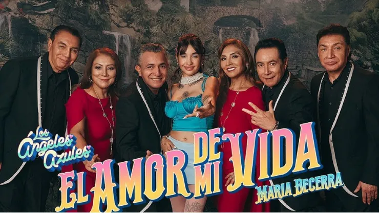 María Becerra colaboró con Los Ángeles Azules.