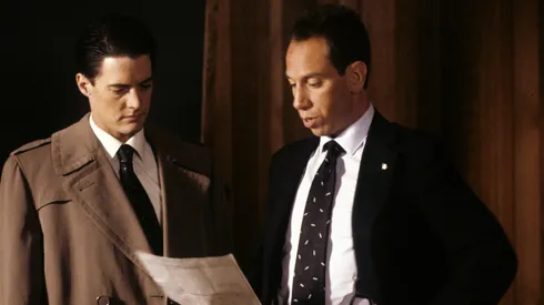 TWIN PEAKS - Episode 1.3 - Airdate: April 19, 1990. (Photo by ABC Photo Archives/ABC via Getty Images) KYLE MACLACHLAN;MIGUEL FERRER