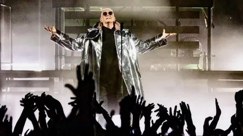 Pet Shop Boys en el escenario.