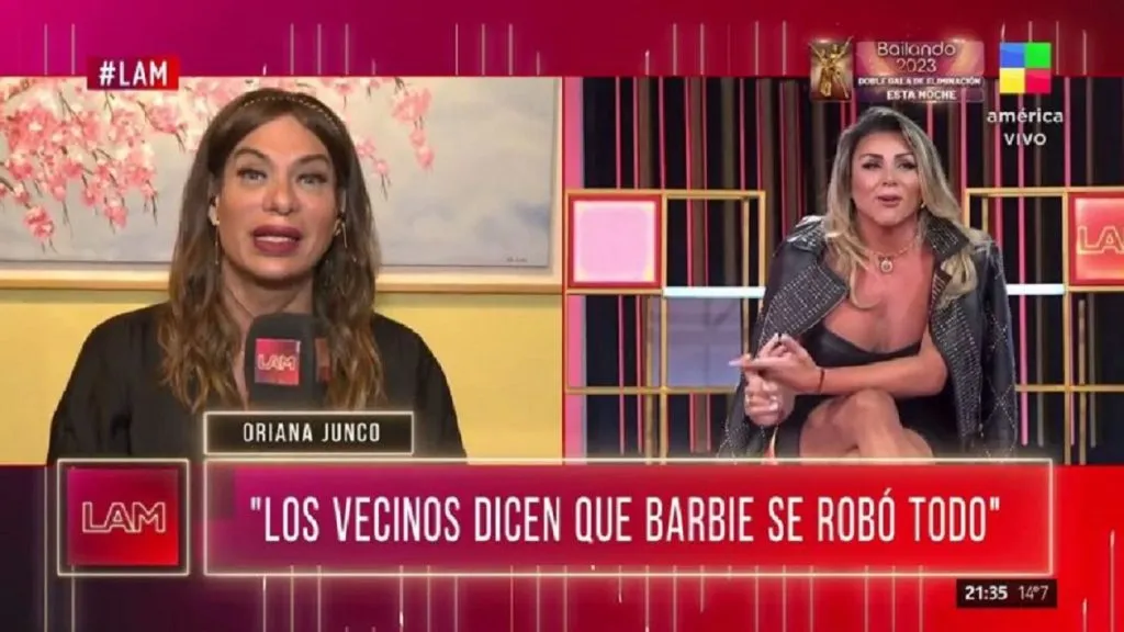 Oriana Junco, furiosa con Barbie Di Rocco.
