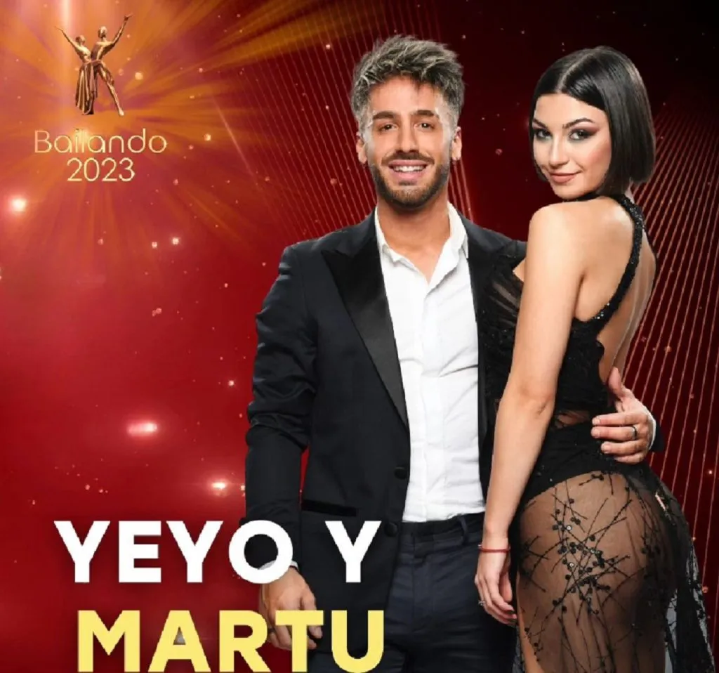 Yeyo De Gregorio y Martu Morales, una de las parejas del Bailando 2023.