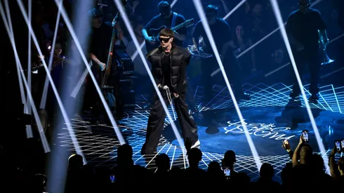 Foto de Peso Pluma en su aparición en los MTV Video Music Awards el pasado 12 de septiembre.