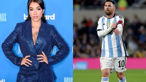 María Becerra y Lionel Messi