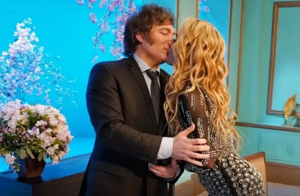 Javier Milei y Fátima Flórez.