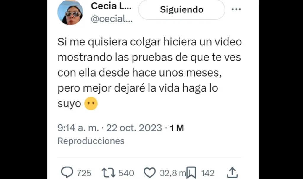 Prime de Kimberly Loaiza asegura tener pruebas de la infidelidad de Juan de Dios Pantoja (Twitter)