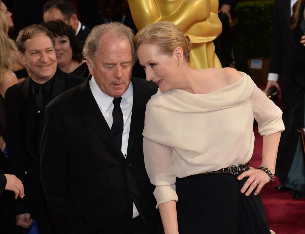 HOLLYWOOD, CA – MARCH 02:  Actress Meryl Streep (R) and Don Gummer attend the Oscars held at Hollywood &amp; Highland Center on March 2, 2014 in Hollywood, California.  (Photo by Michael Buckner/Getty Images)
