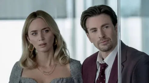 “El Negocio del Dolor” en Netflix está protagonizada por Chris Evans y Emily Blunt