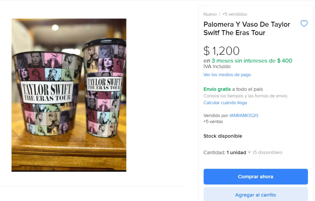 Imagen: Mercado Libre.