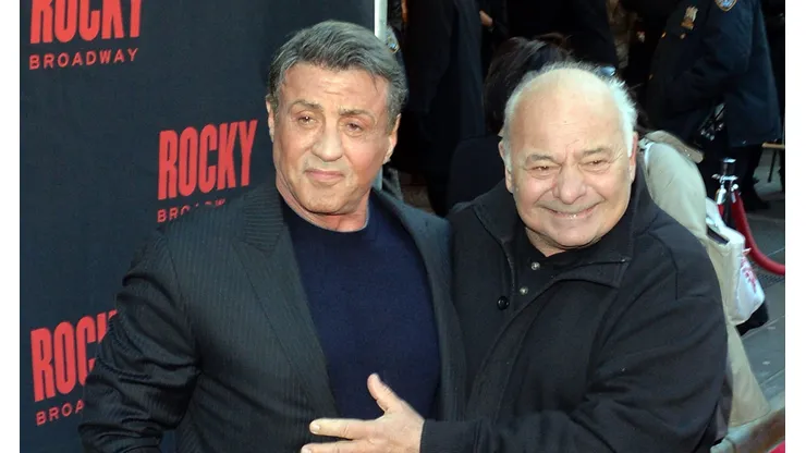 Burt Young, el actor de "Rocky", junto a Sylvester Stallone