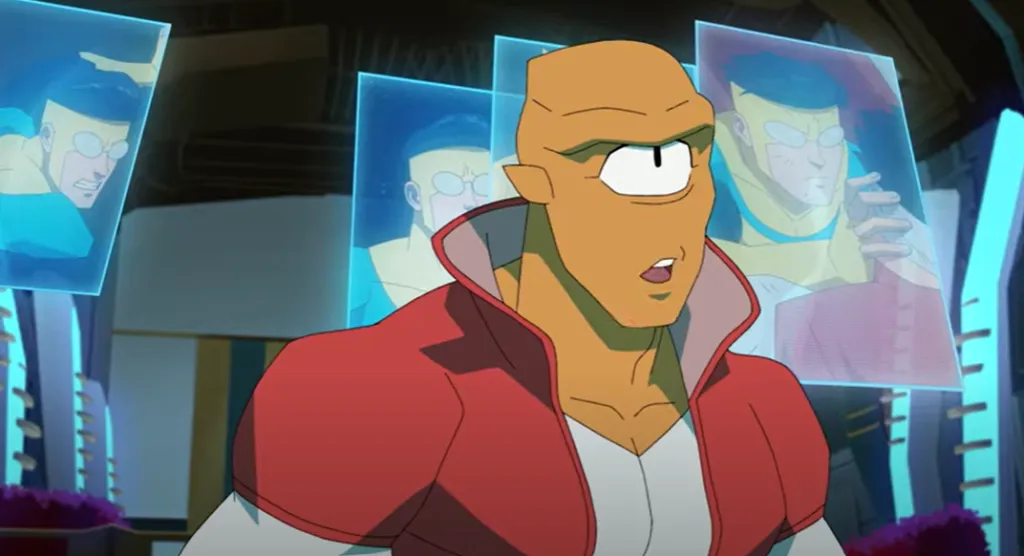 Allen parece defender a Mark en alguna clase de consejo que lo quiere juzgar. Imagen: @PrimeVideoUK.