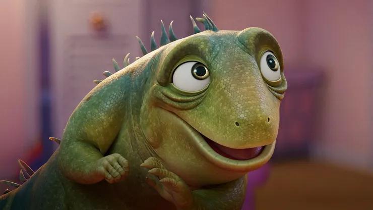 Adam Sandler es Leo, un lagarto que quiere escapar de su realidad, pero finalmente descubre que puede ayudar a quienes lo rodean.