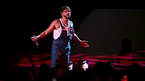 CORAL GABLES, FLORIDA - OCTOBER 05: Bad Bunny performs onstage during the 2023 Billboard Latin Music Awards at Watsco Center on October 05, 2023 in Coral Gables, Florida. (Photo by Jason Koerner/Getty Images)
