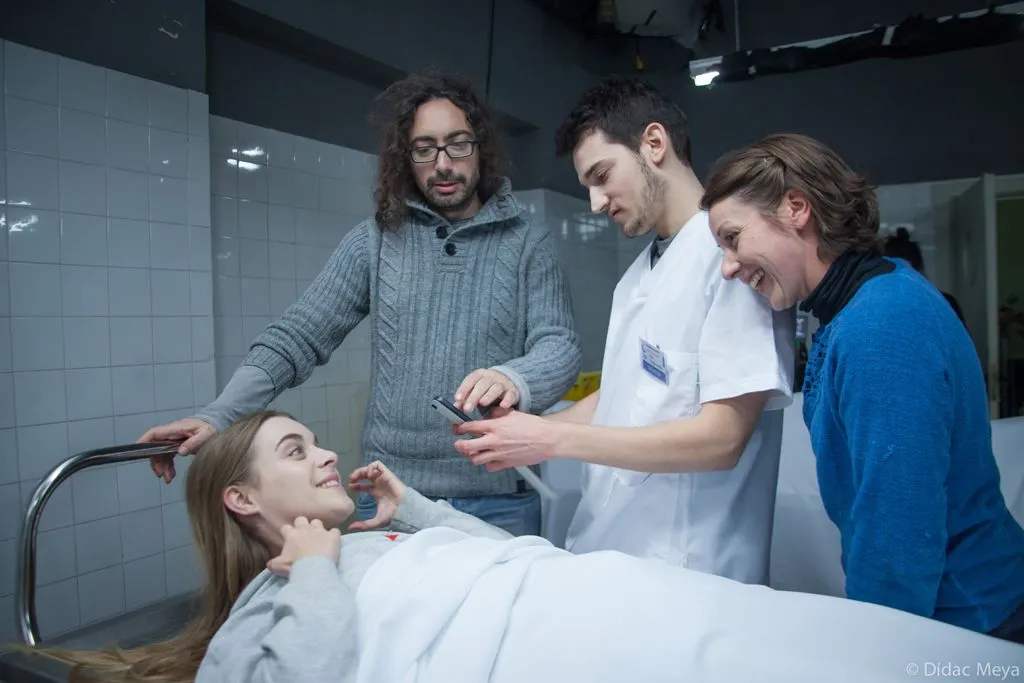 Foto del detrás de cámaras de esta película, que no es apta para todo público. Imagen: Fotogramas.es.