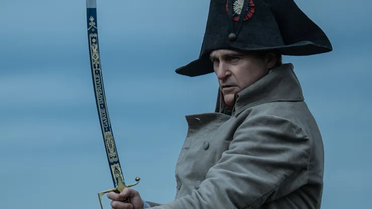 Napoleón Bonaparte interpretado por Joaquin Phoenix en la película de Ridley Scott.