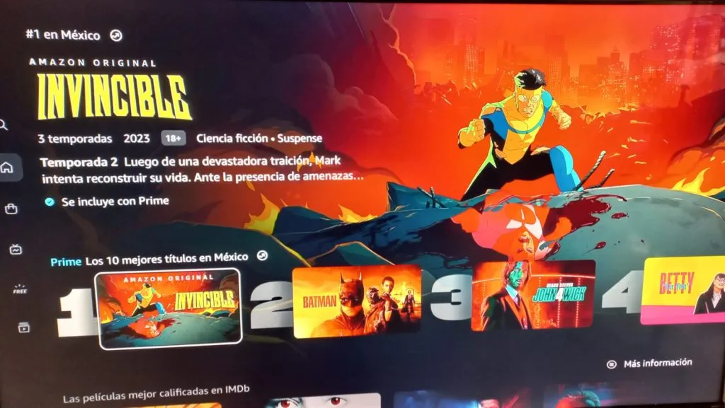 Invincible le hizo honor a su nombre en Prime Video. Imagen: Prime Video.