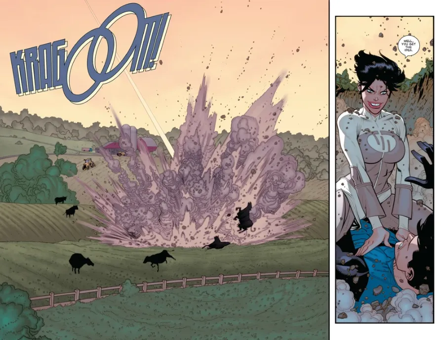 Robert Kirkman consideró necesario en su momento el retratar este suceso en el comic de Invincible. Imagen: https://imagecomics.fandom.com/.