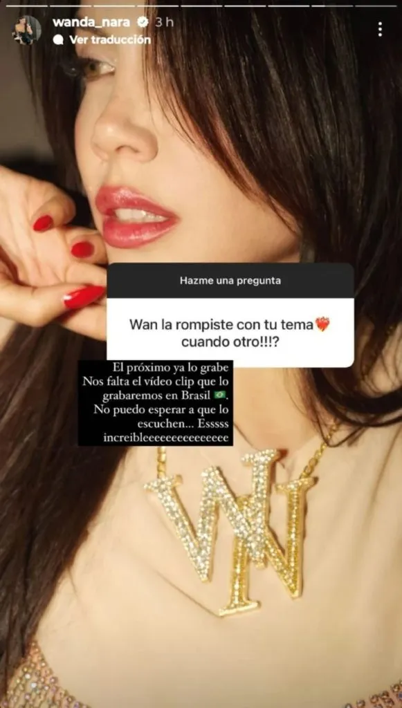 La publicación de Wanda Nara.