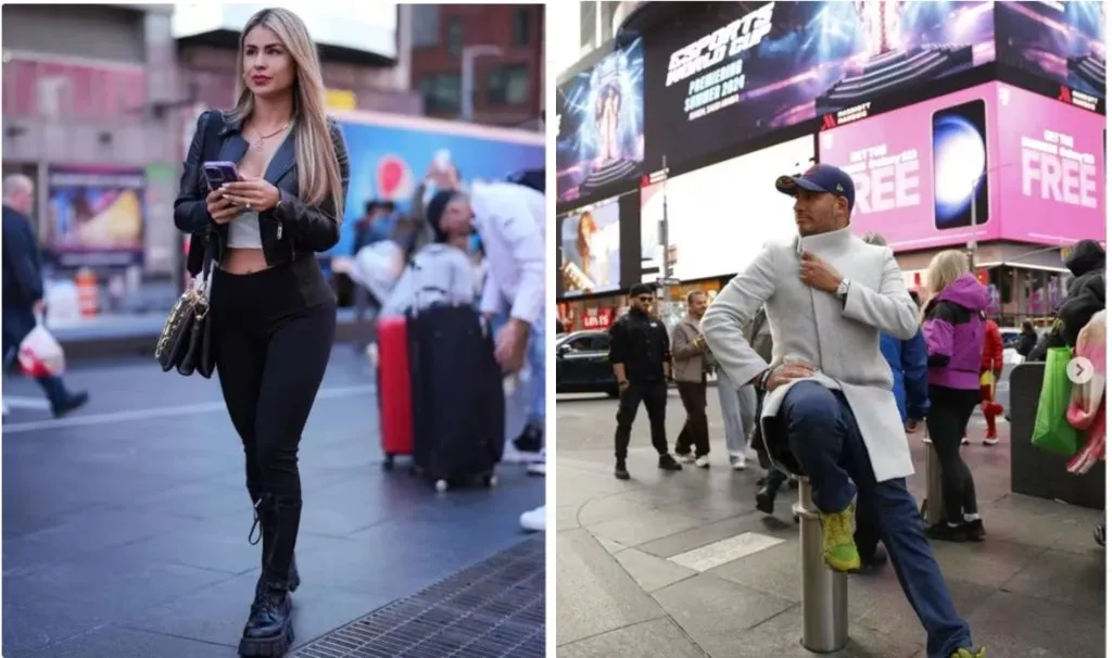 Ambos estuvieron hace unos días en Times Square en Nueva York (Instagram)