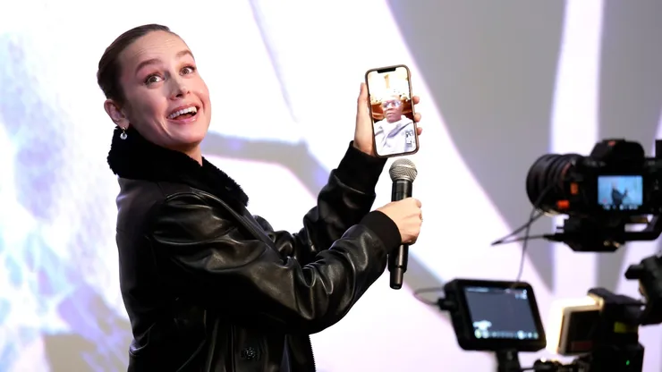 Brie Larson en un cine den Nueva York