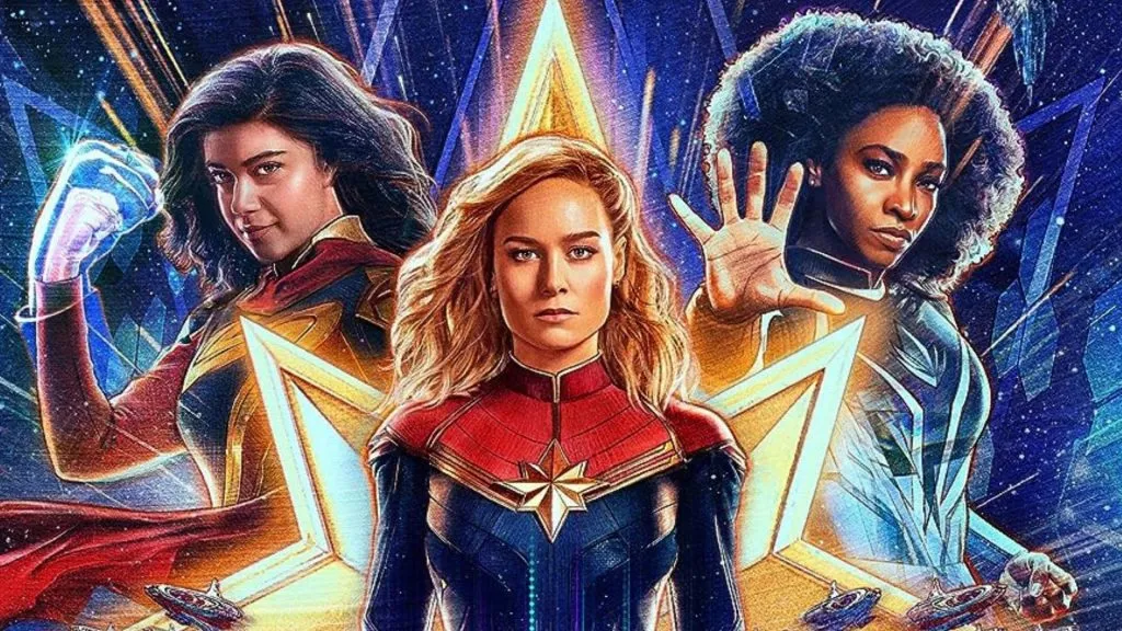 Brie Larson, Teyonah Parris e Iman Vellani protagonizan The Marvels. (IMDb)