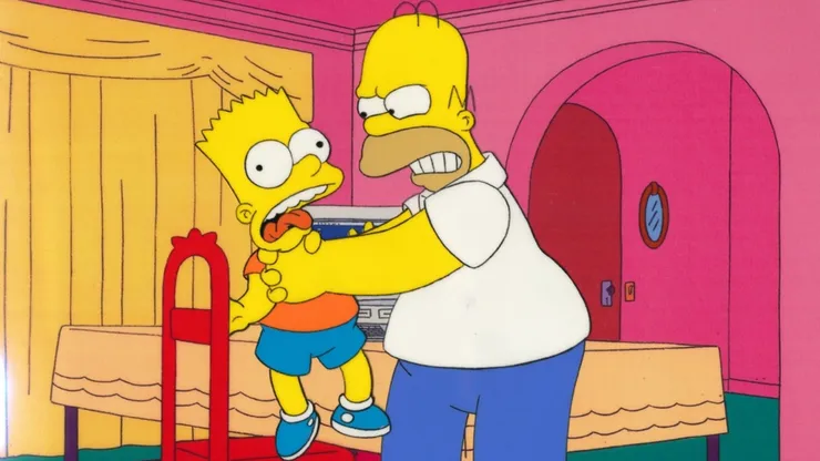 La razón por la que Homero no estrangula más a Bart.