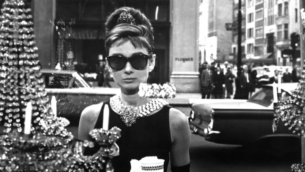 Audrey Hepburn en Desayuno en Tiffany's.