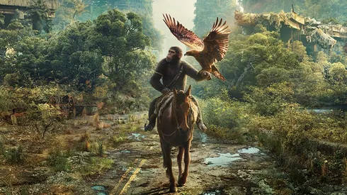 El primer afiche oficial de Kingdom of the Planet of the Apes.