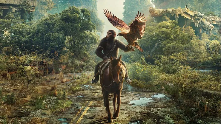 El primer afiche oficial de Kingdom of the Planet of the Apes.