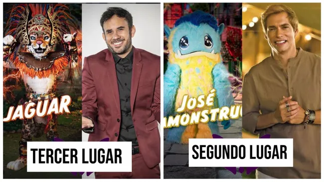Jaguar y José Ramonstruo son el segundo y tercer lugar de Quién es la máscara 2023