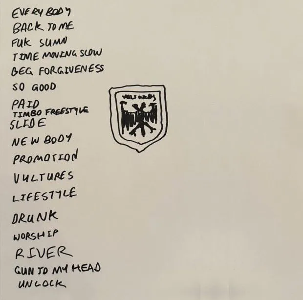 Lista de canciones de “Vultures”, el nuevo disco de Kanye West y Ty Dolla Sign.