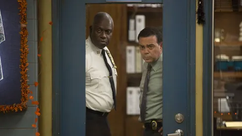 BROOKLYN NINE-NINE: L-R: Andre Braugher and Joe Lo Truglio in the ÒHalloween IVÓ episode of BROOKLYN NINE-NINE airing Tuesday, Oct. 18 (8:00-8:31 PM ET/PT) on FOX. CR: John P Fleenor/FOX