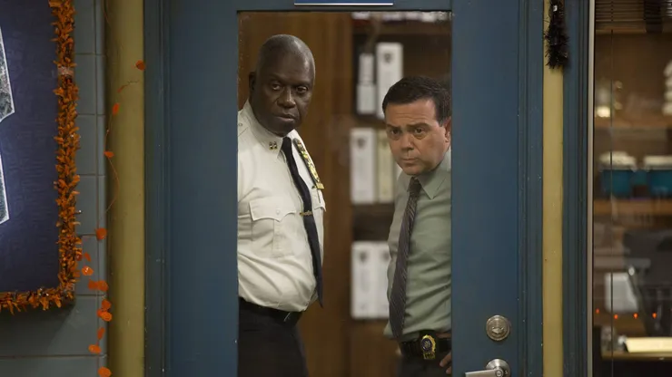 BROOKLYN NINE-NINE: L-R: Andre Braugher and Joe Lo Truglio in the ÒHalloween IVÓ episode of BROOKLYN NINE-NINE airing Tuesday, Oct. 18 (8:00-8:31 PM ET/PT) on FOX. CR: John P Fleenor/FOX