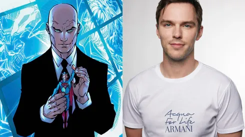Lex Luthor en los cómics, junto a Nicholas Hoult.