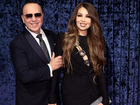Así celebró Thalía sus 23 años de casada con Tommy Mottola