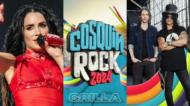 Algunos de los artistas que defilarán por los escenarios de Cosquín Rock 2024 y se verán por Star+: Lali y Slash.