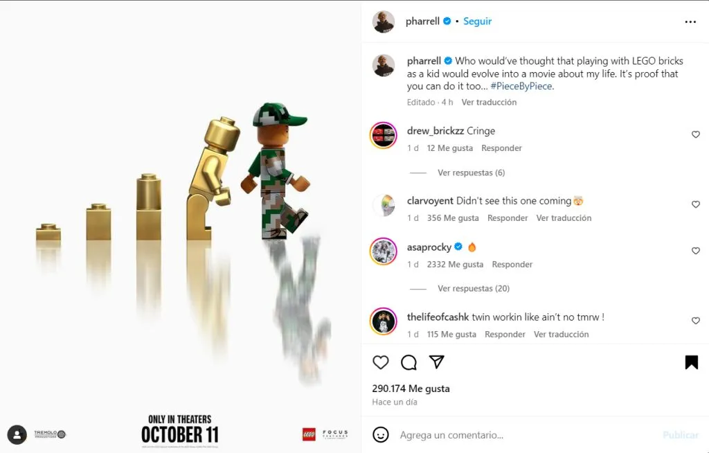 El posteo en sus redes. (Instagram)