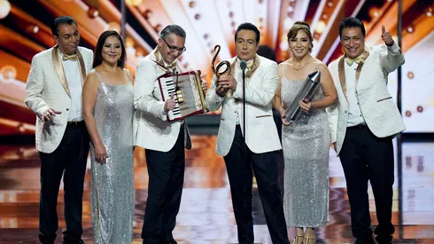 Imagen de Los Ángeles Azules, durante los Premios Lo Nuestro 2021 en donde salieron ganadores en sus respectivas categorías.