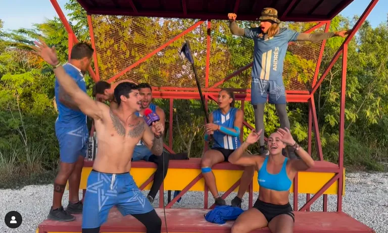 Al parecer los Azules dejarán de dormir en la barraca metálica. Imagen: @exatlonmx.