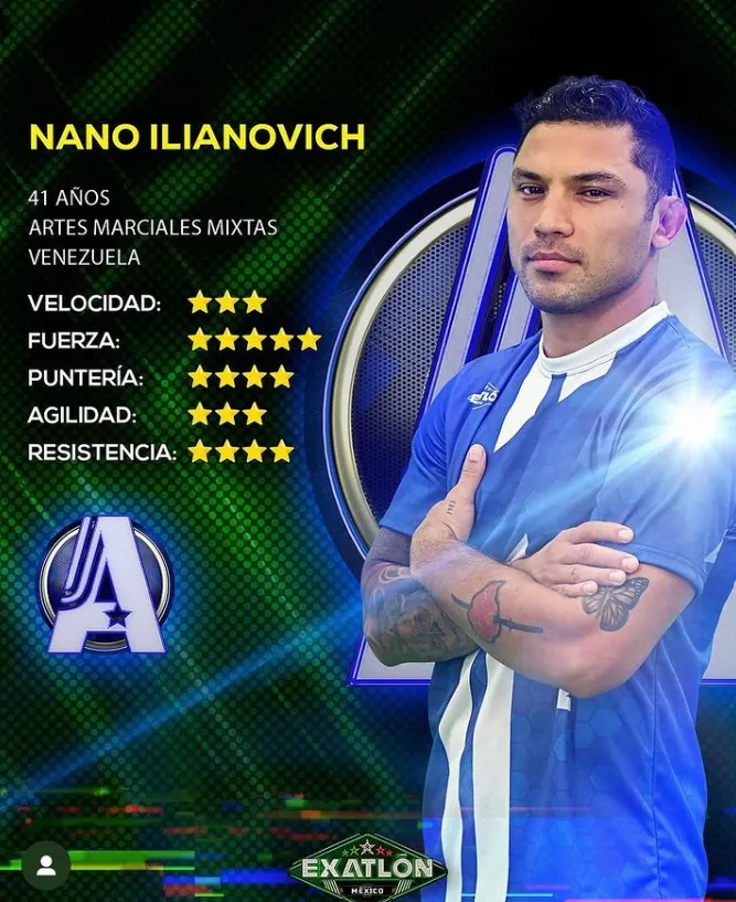 Nano entró a la competencia como un refuerzo para los Azules. Imagen: @ilianonvich.