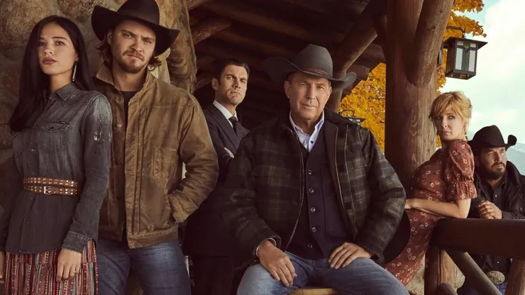 El elenco principal de Yellowstone en pleno.