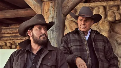 Dos de las piedras fundamentales en la histria de Yellowstone, Cole Hauser y Kevin Costner.