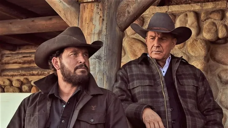 Dos de las piedras fundamentales en la histria de Yellowstone, Cole Hauser y Kevin Costner.