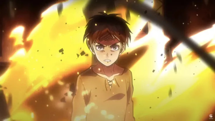 Eren en los capítulos finales de Attack on Titan.