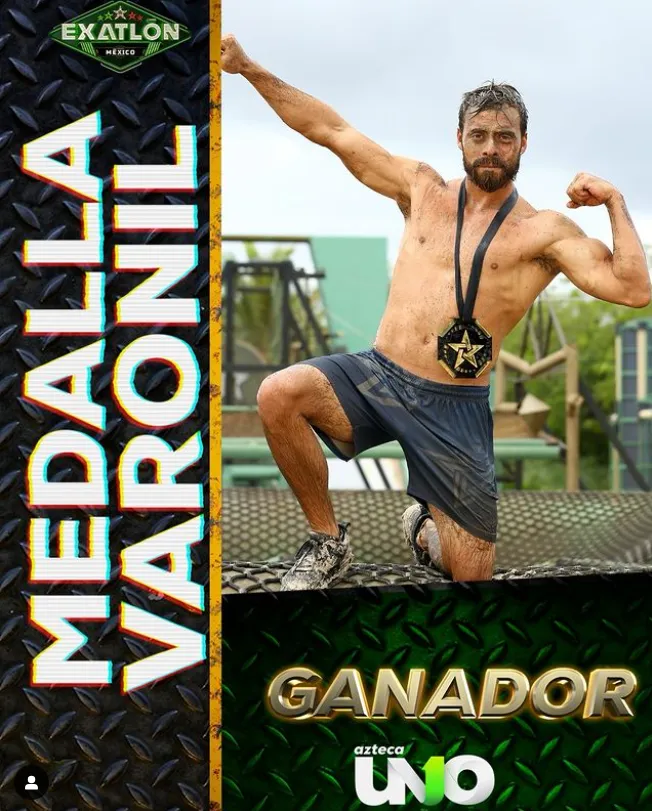 La Bestia por fin obtuvo su primera medalla de la temporada. Imagen: @exatlonmx.