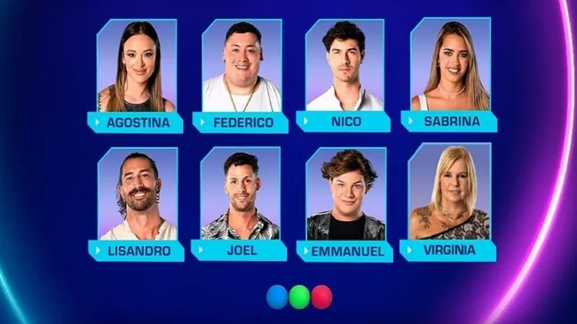 Los nominados en Gran Hermano Argentina 2024.