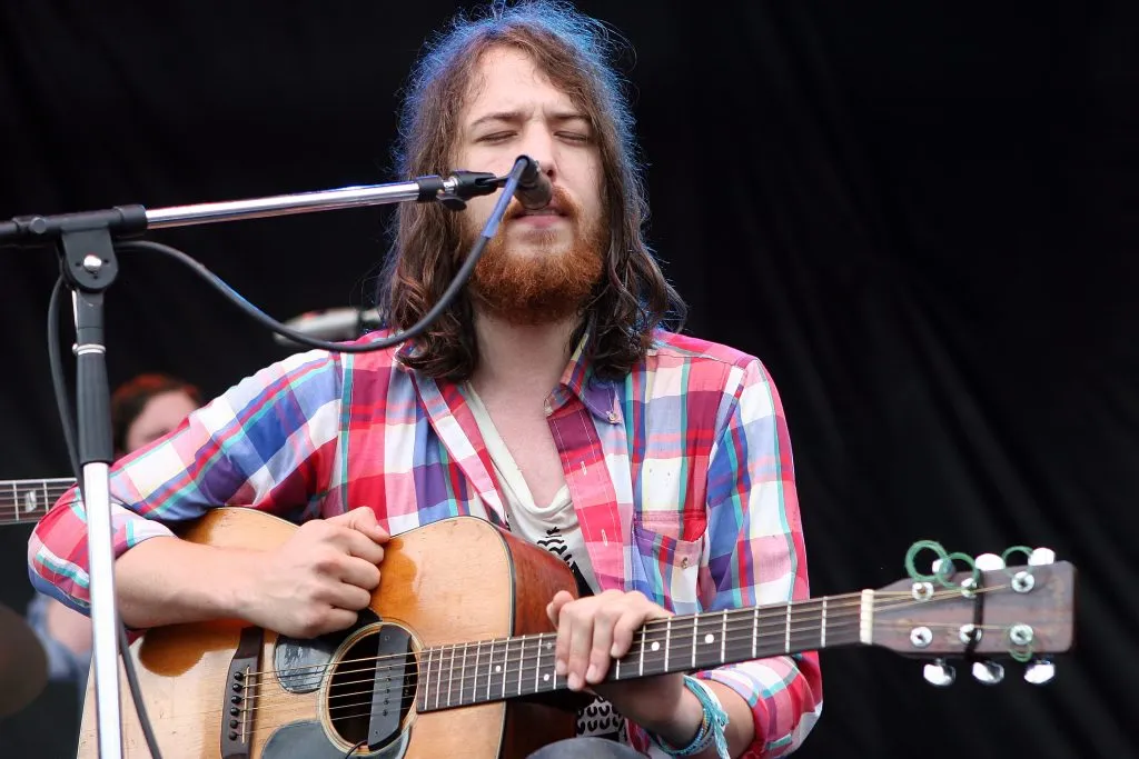Robin Pecknold de Fleet Foxes en su aparición en el Pitchfork Music Festival del 2023.